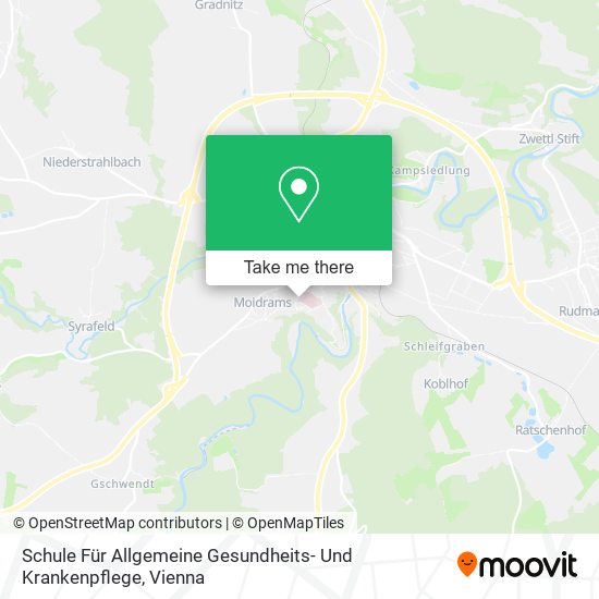 Schule Für Allgemeine Gesundheits- Und Krankenpflege map