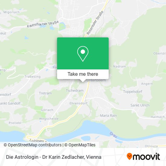 Die Astrologin - Dr Karin Zedlacher map