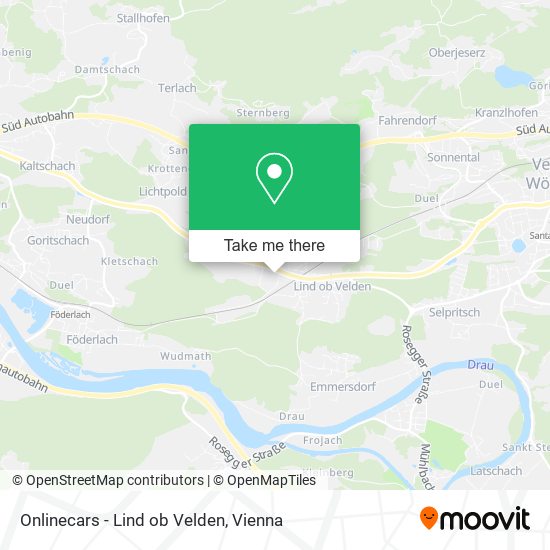 Onlinecars - Lind ob Velden map