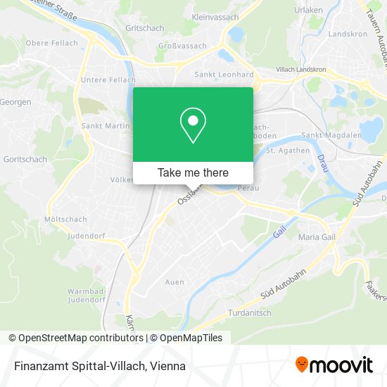 Finanzamt Spittal-Villach map