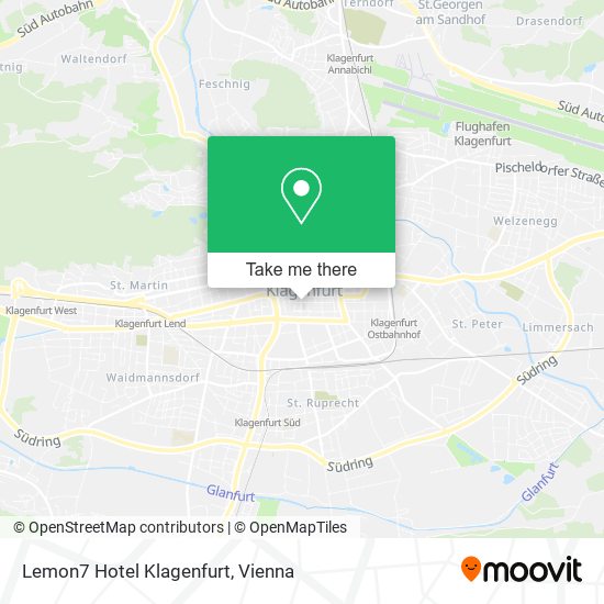 Lemon7 Hotel Klagenfurt map