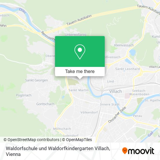 Waldorfschule und Waldorfkindergarten Villach map