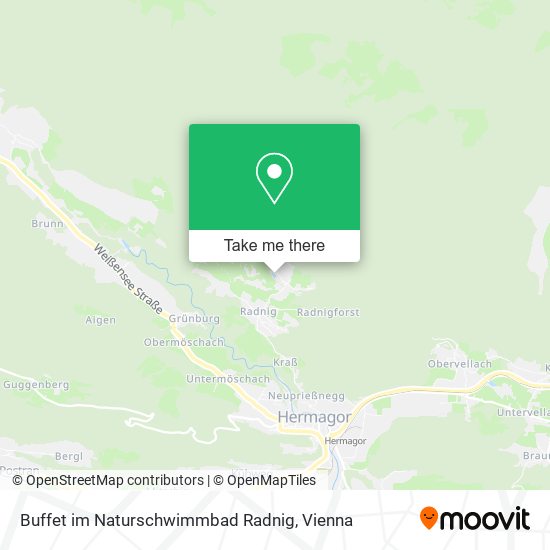 Buffet im Naturschwimmbad Radnig map