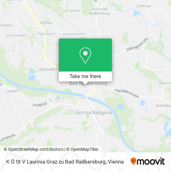 K Ö St V Laurinia Graz zu Bad Radkersburg map