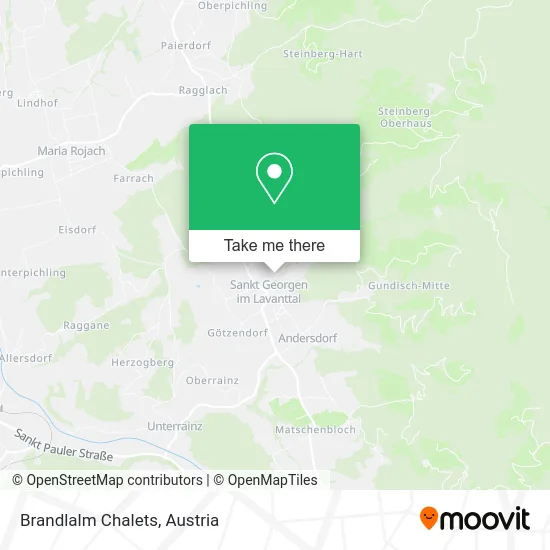 Brandlalm Chalets map