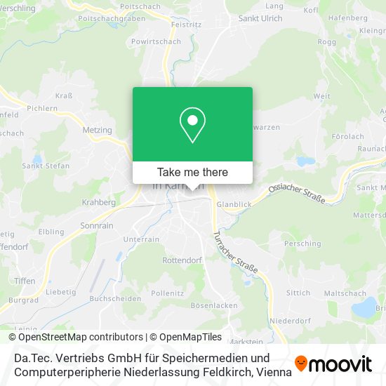 Da.Tec. Vertriebs GmbH für Speichermedien und Computerperipherie Niederlassung Feldkirch map