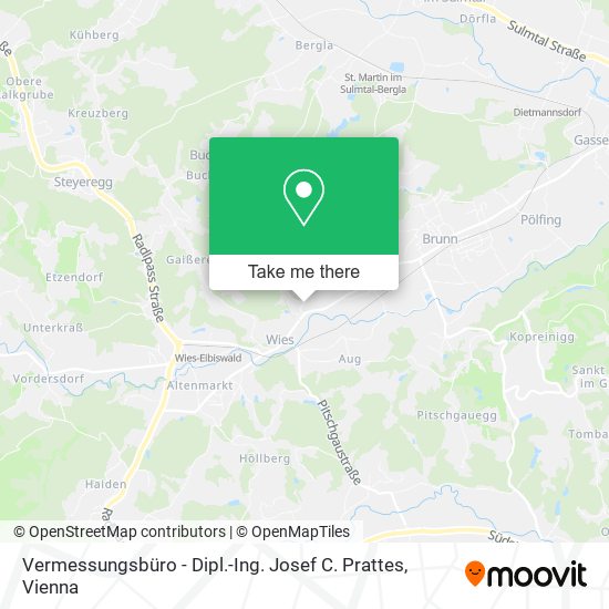 Vermessungsbüro - Dipl.-Ing. Josef C. Prattes map