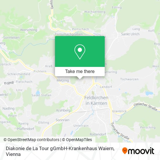 Diakonie de La Tour gGmbH-Krankenhaus Waiern map