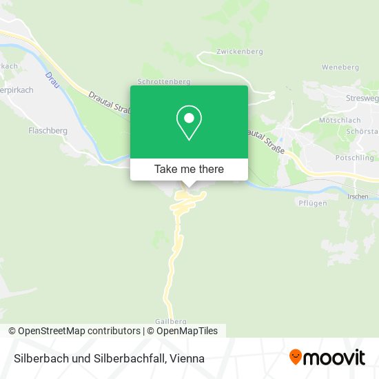 Silberbach und Silberbachfall map