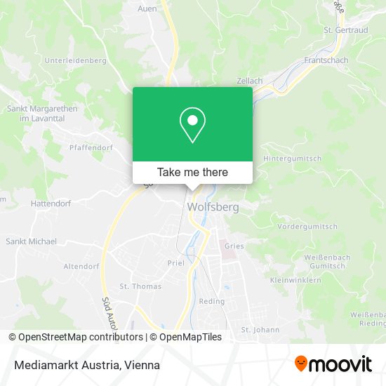 Mediamarkt Austria map