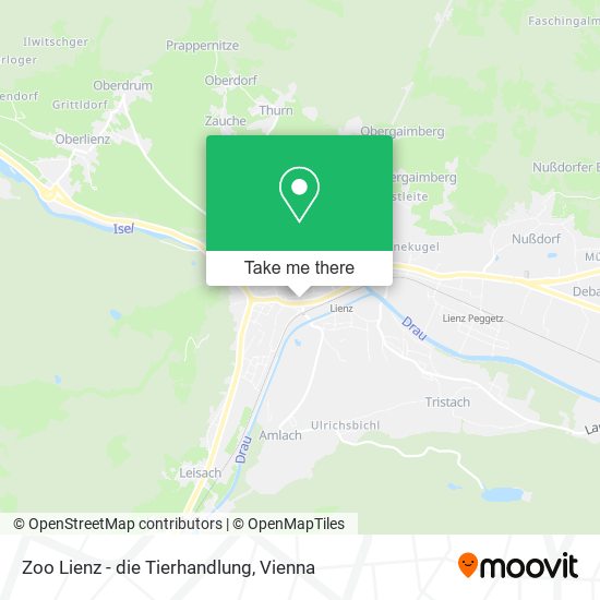 Zoo Lienz - die Tierhandlung map