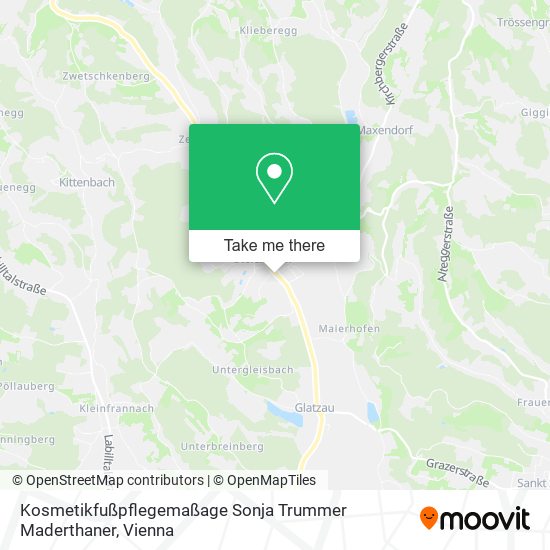 Kosmetikfußpflegemaßage Sonja Trummer Maderthaner map