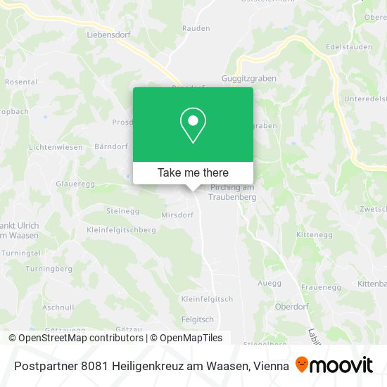 Postpartner 8081 Heiligenkreuz am Waasen map