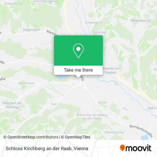 Schloss Kirchberg an der Raab map