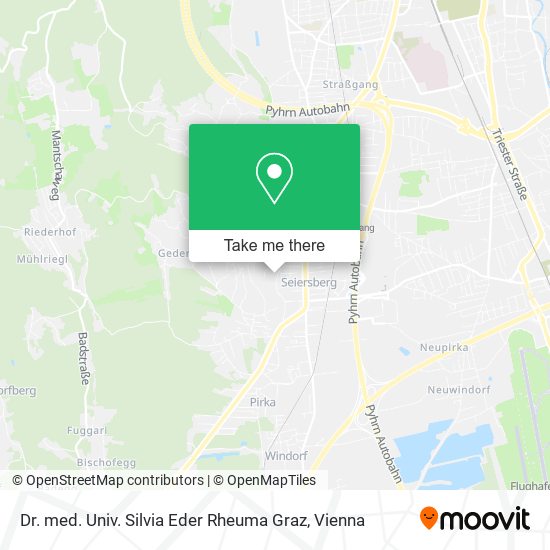 Dr. med. Univ. Silvia Eder Rheuma Graz map