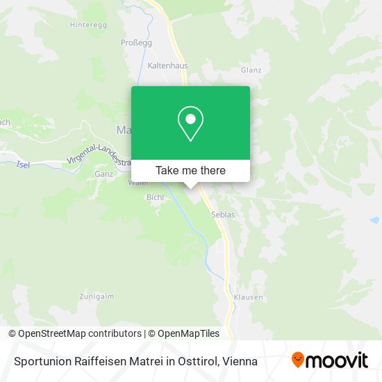 Sportunion Raiffeisen Matrei in Osttirol map