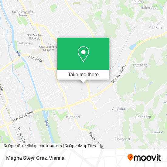 Magna Steyr Graz map