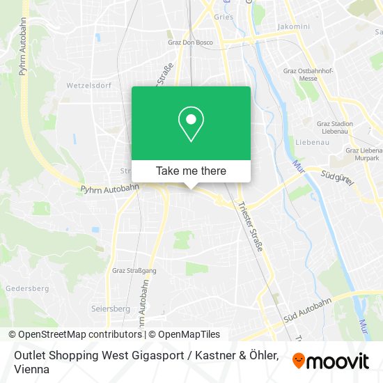 Outlet Shopping West Gigasport / Kastner & Öhler map