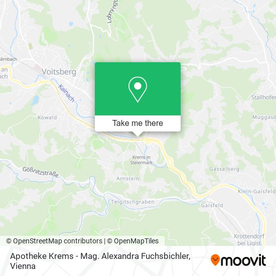 Apotheke Krems - Mag. Alexandra Fuchsbichler map