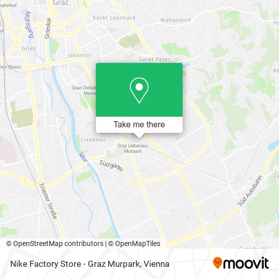 Nike Factory Store - Graz Murpark map