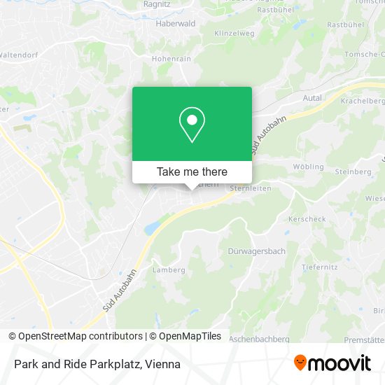 Park and Ride Parkplatz map