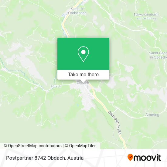 Postpartner 8742 Obdach map