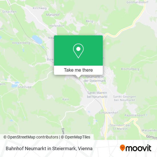 Bahnhof Neumarkt in Steiermark map