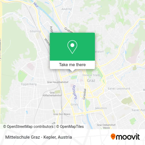 Mittelschule Graz - Kepler map
