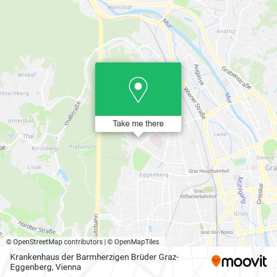 Krankenhaus der Barmherzigen Brüder Graz-Eggenberg map