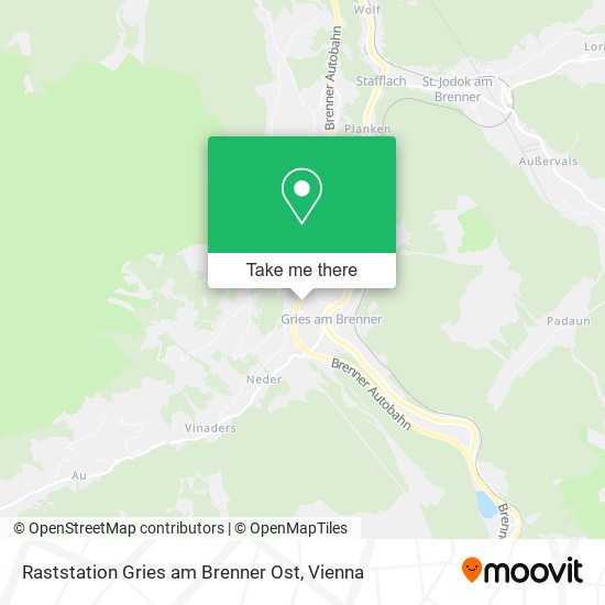 Raststation Gries am Brenner Ost map