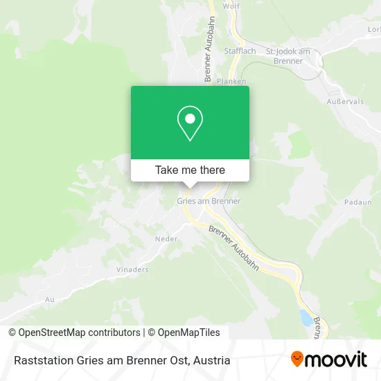 Raststation Gries am Brenner Ost map