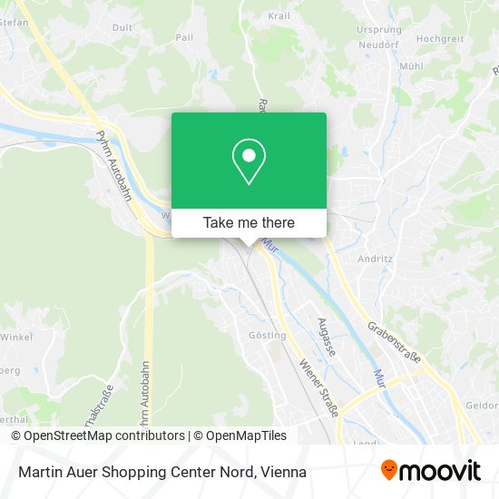 Martin Auer Shopping Center Nord map
