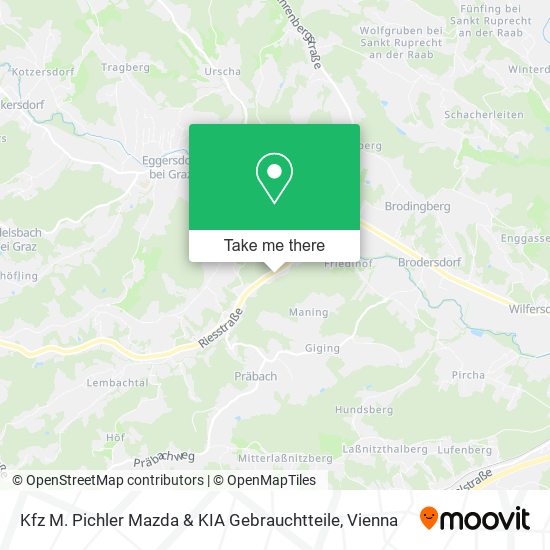 Kfz M. Pichler Mazda & KIA Gebrauchtteile map