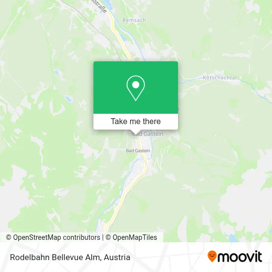 Rodelbahn Bellevue Alm map