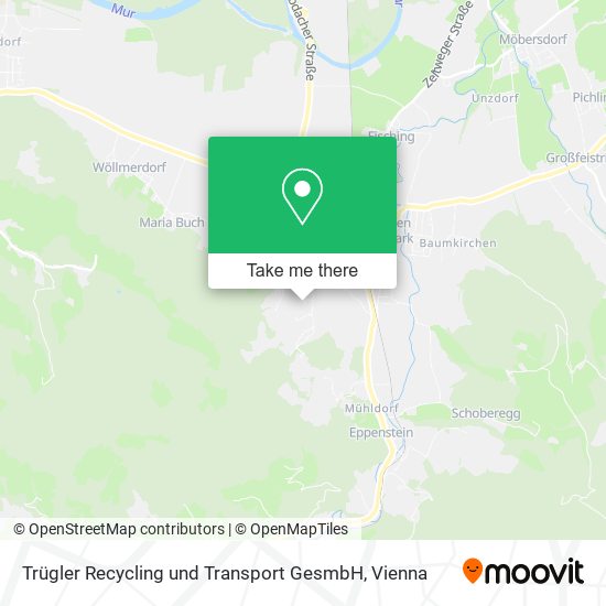 Trügler Recycling und Transport GesmbH map