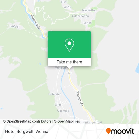 Hotel Bergwelt map