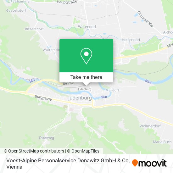Voest-Alpine Personalservice Donawitz GmbH & Co map