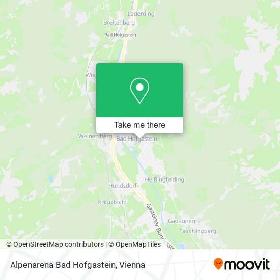 Alpenarena Bad Hofgastein map