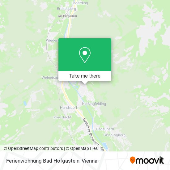 Ferienwohnung Bad Hofgastein map