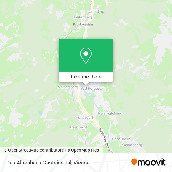 Das Alpenhaus Gasteinertal map