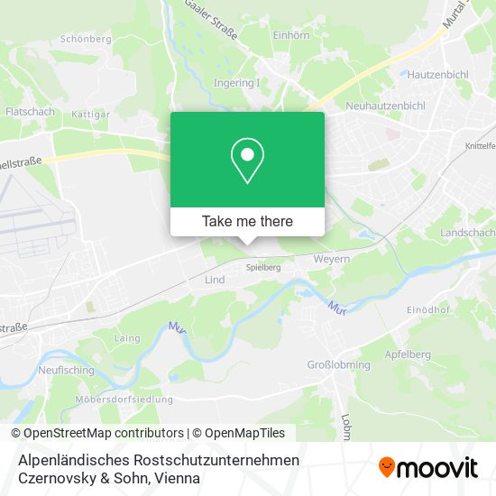 Alpenländisches Rostschutzunternehmen Czernovsky & Sohn map