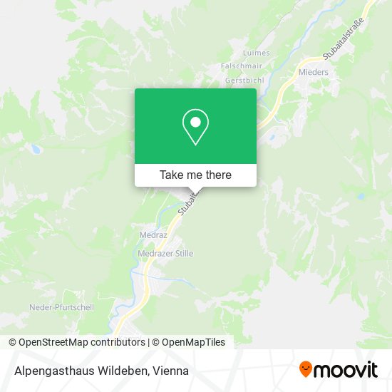 Alpengasthaus Wildeben map