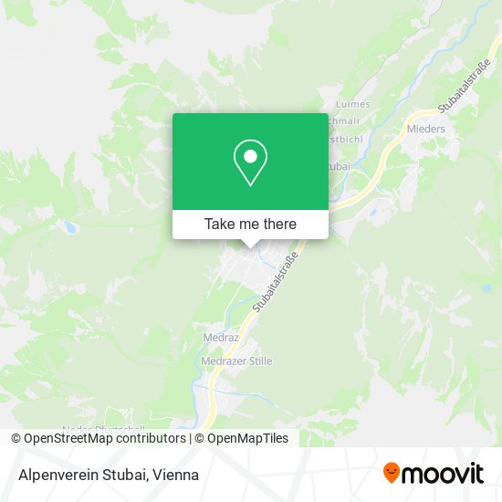 Alpenverein Stubai map