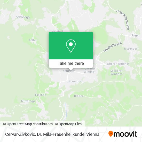 Cervar-Zivkovic, Dr. Mila-Frauenheilkunde map