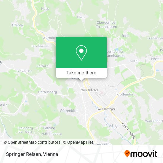 Springer Reisen map
