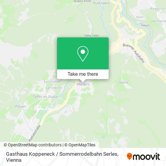 Gasthaus Koppeneck / Sommerrodelbahn Serles map