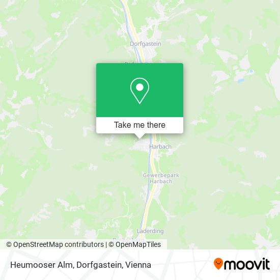 Heumooser Alm, Dorfgastein map