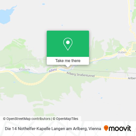 Die 14 Nothelfer-Kapelle Langen am Arlberg map
