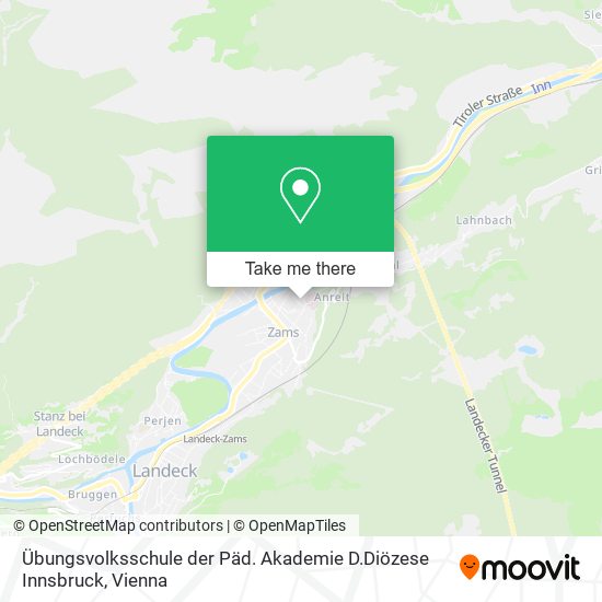 Übungsvolksschule der Päd. Akademie D.Diözese Innsbruck map