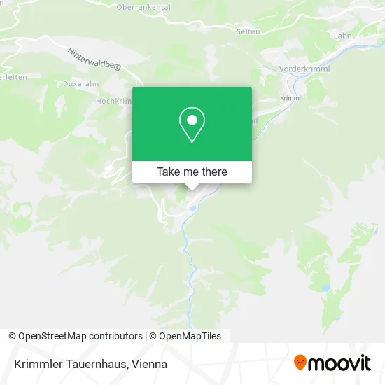 Krimmler Tauernhaus map